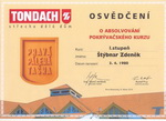 Tondach osvědčení